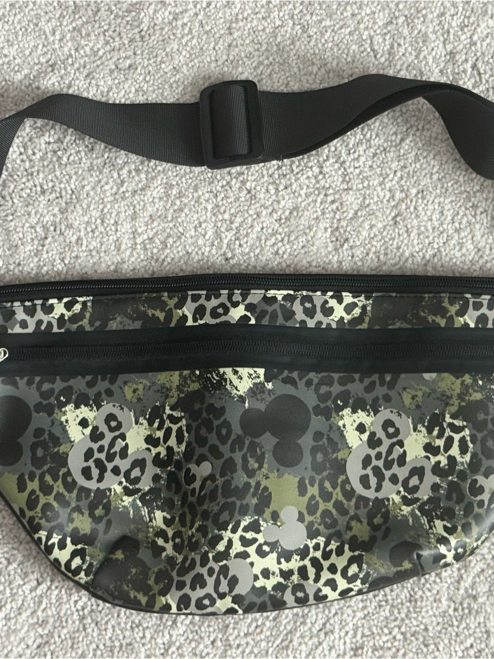 DISNEY Leopard Camo Crossbody Belt Bag